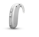 Oticon Hörgerät Silberweiß / Batterie Oticon Xceed 1